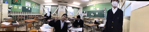 教室に響く、青春のワンシーン