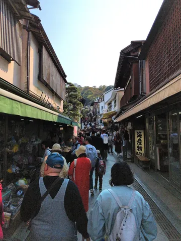 人波が行き交う古民家通り
