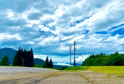 青空と雲のグラデーション