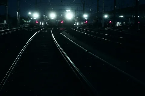 夜行列車の光跡