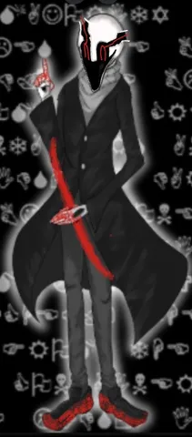 黒衣の異形、赤き刀光