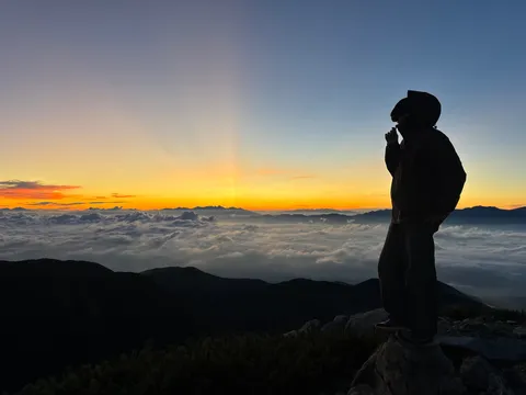雲海コーヒーブレイク、天空にて