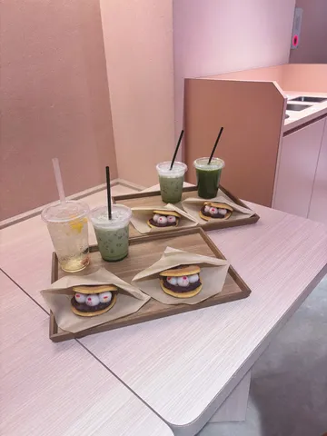 抹茶と団子の甘味トリオ