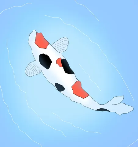 水面を泳ぐ模様の美