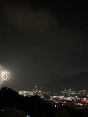 夜空に咲く、光の花火