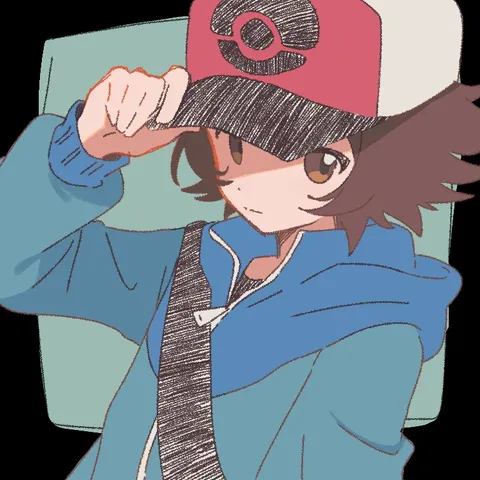 キャップを傾ける少年