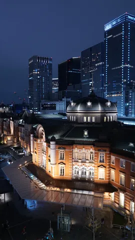 煌めくドームと都会の夜景