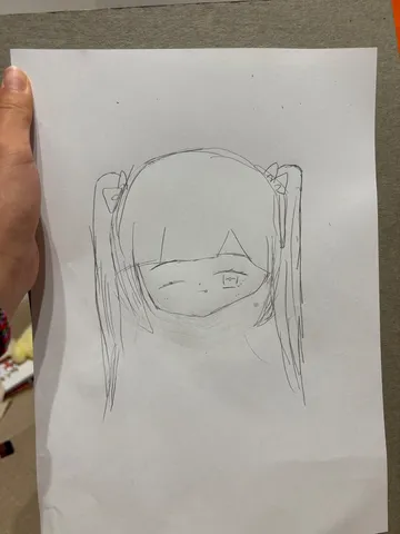 鉛筆の線が紡ぐ、幼い日の夢
