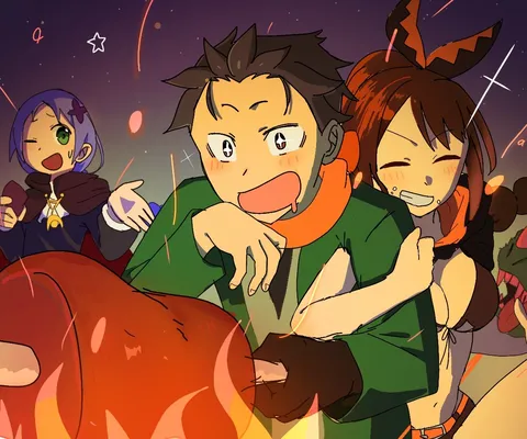 campfire night with friends
