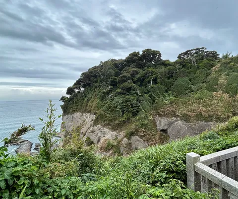 海風と緑の崖景に心躍る