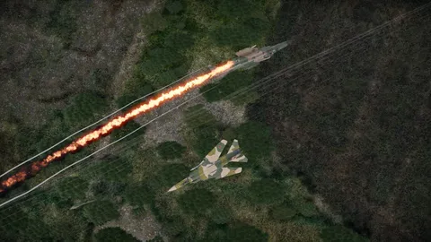 炎を引く空の影