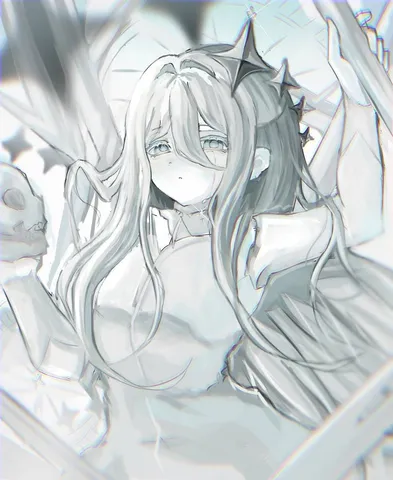 儚げな天使の涙