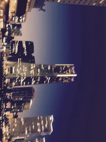 幻想的な都市の夜景