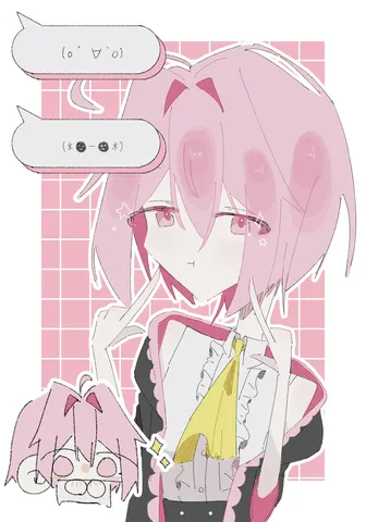 ピンク髪と心の声