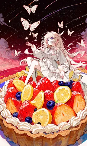 夢見るタルトの上の少女