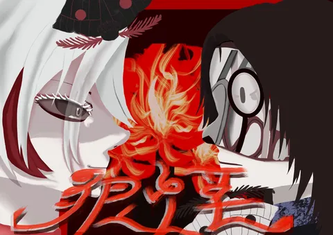 赤と白、燃え立つ世界観