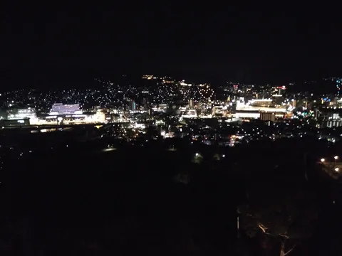 夜景の囁きと街灯