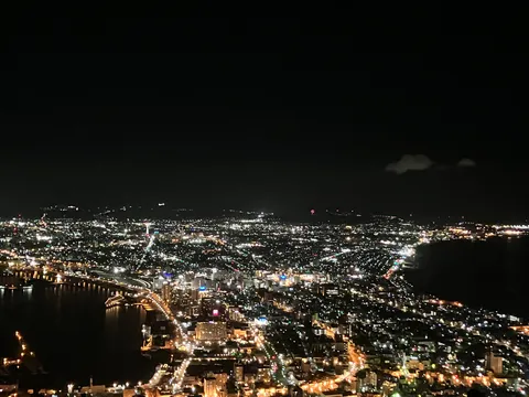 夜景に紛れた小さな光