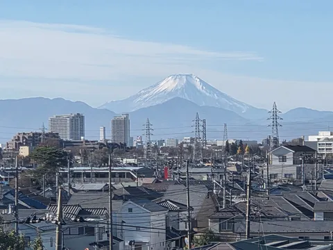 暮らしの中の霊峰