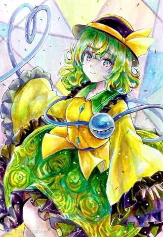 緑と黄色の鮮やかファンタジー