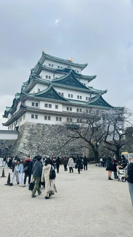 壮麗な城と賑わう境内