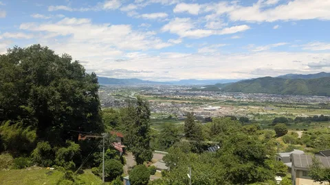 山々が抱く緑の街並み