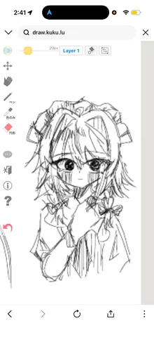 描きたて、憂いの少女