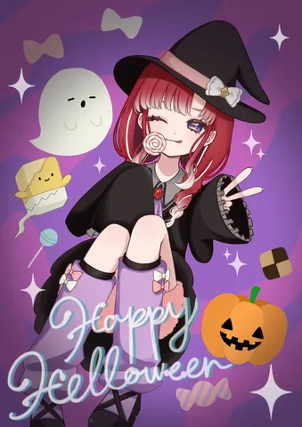 ハロウィン気分満点！魔女っ子とゆかいな仲間たち