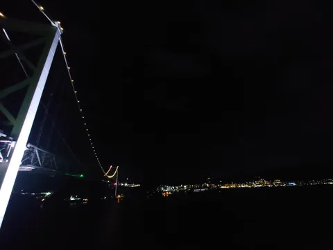 夜景を彩る光の道