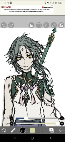 絵画のようなキャラクターの肖像画