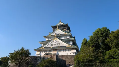 青空に映える白壁の城