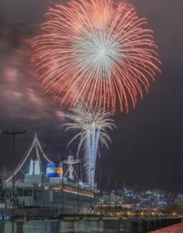 夜空を彩る大輪の花火