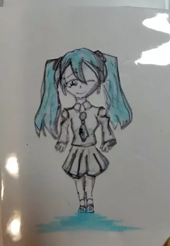 水色の風をまとった少女