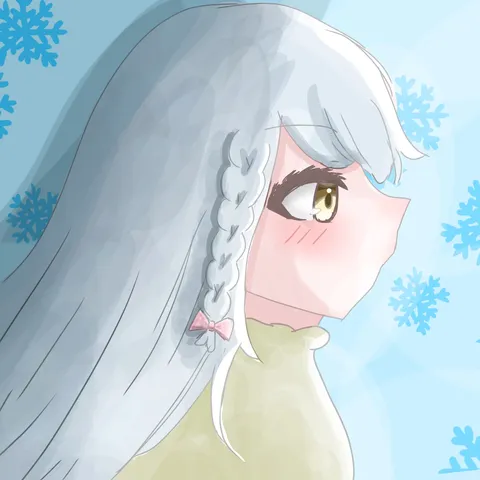 雪のように儚げな横顔