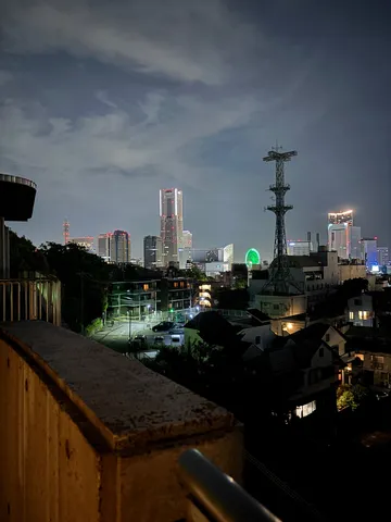夜景と静かな街並み