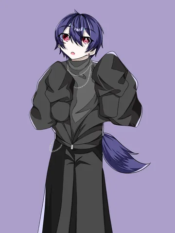 紫と黒が描く夜の気配