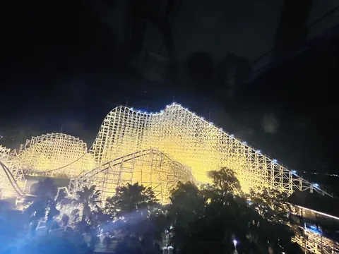 光る木製コースター