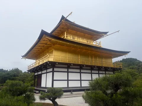 黄金に輝く寺院の静寂