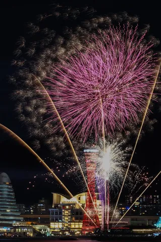 夜空を編む光の大輪