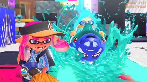 水しぶきとシャークの戯れ