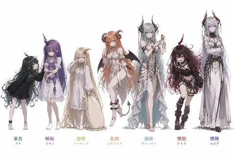 悪魔たちの七変化？