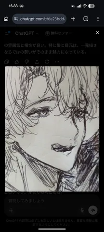 鉛筆が描いた繊細な表情