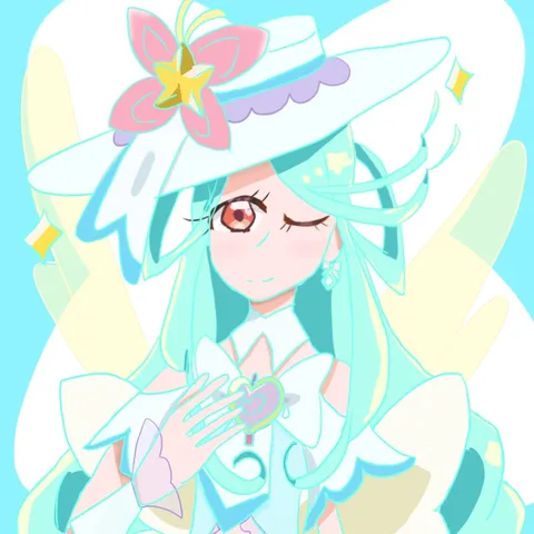 花と帽子が彩る夏模様