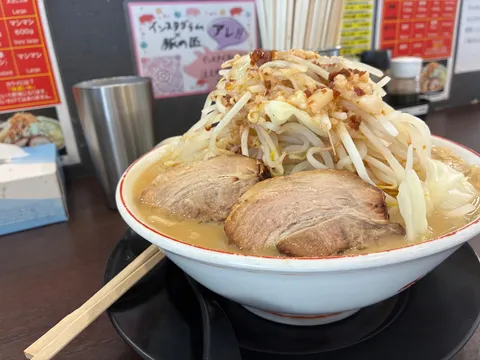 もやしタワー in ラーメン