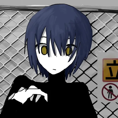 フェンス越しの無表情