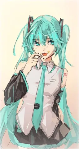 風をまとった青髪の午後