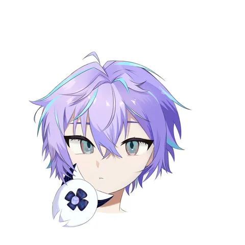紫髪に映る静かな光