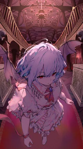 深紅の玉座と紅い瞳