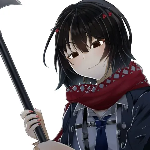 不敵な笑みと武器のアンバランス
