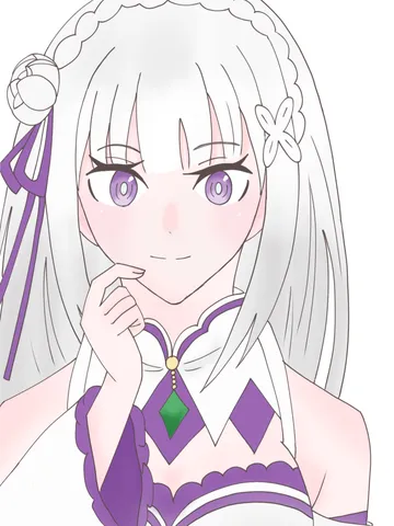 儚げな美少女の横顔